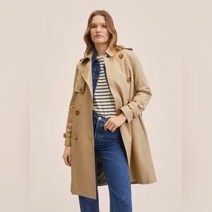 Mango Trench Coat Tan XS